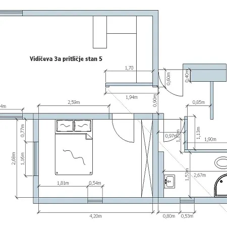 Apartmaji Dolgi Most شقة ليوبليانا